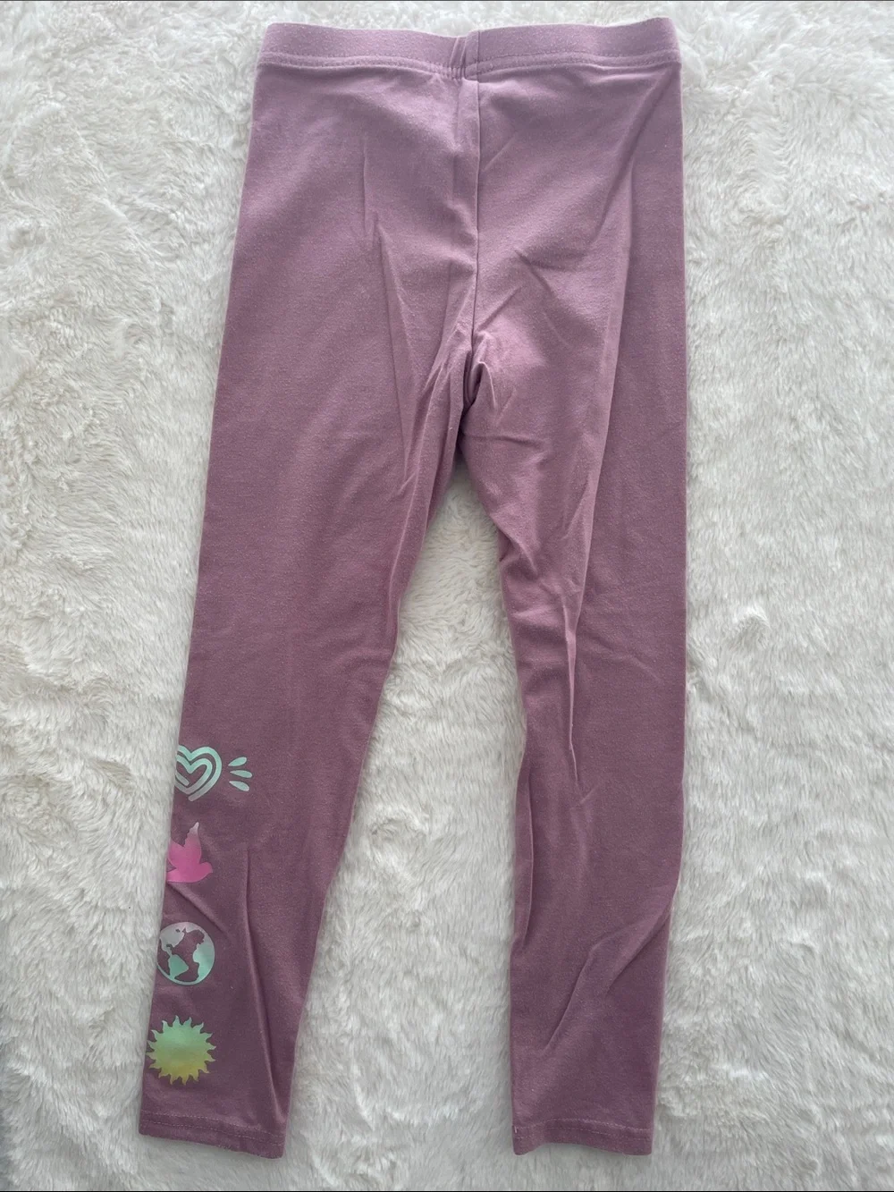 SALE! Old Navy Kids Mauve Leggings - Lightweight Stretch Bottoms Size S (6-7)